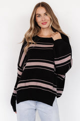 Charlie Striped Sweater | Black