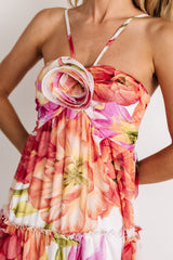 Charmaine Maxi Dress | Pink + Red Floral