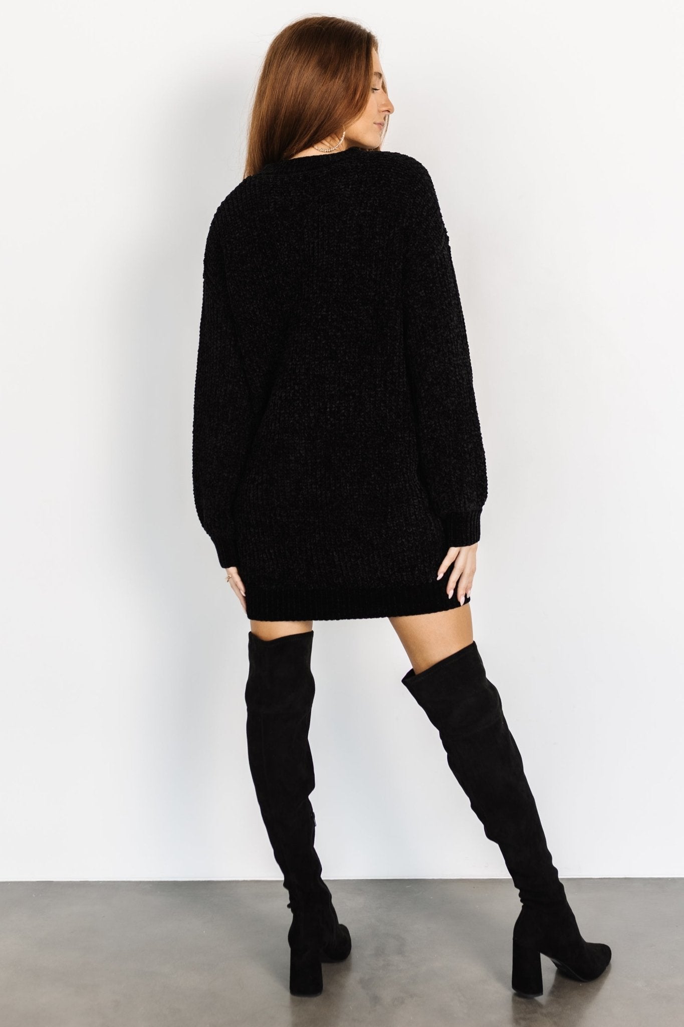 Christa Sweater Dress | Black