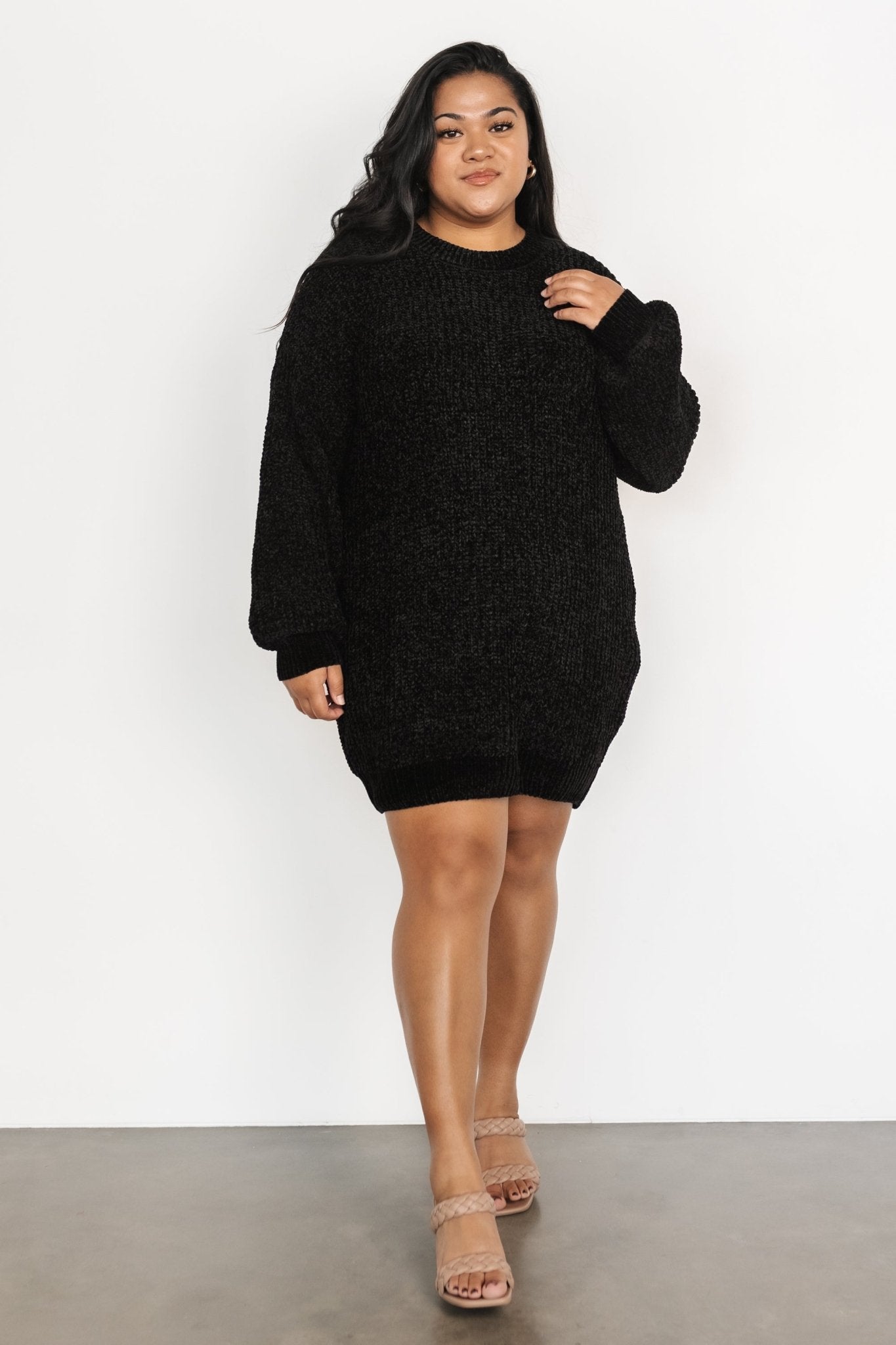 Christa Sweater Dress | Black
