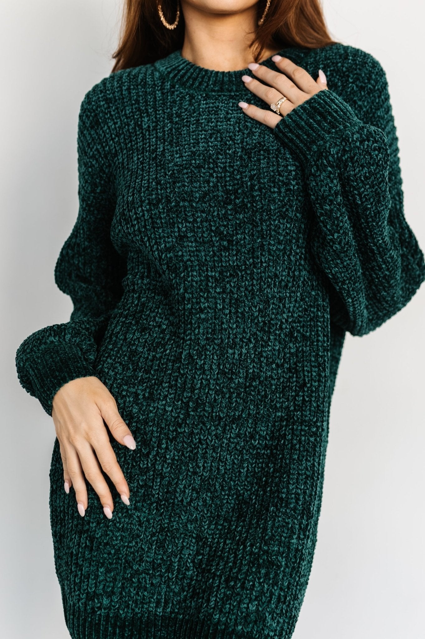 Christa Sweater Dress | Emerald