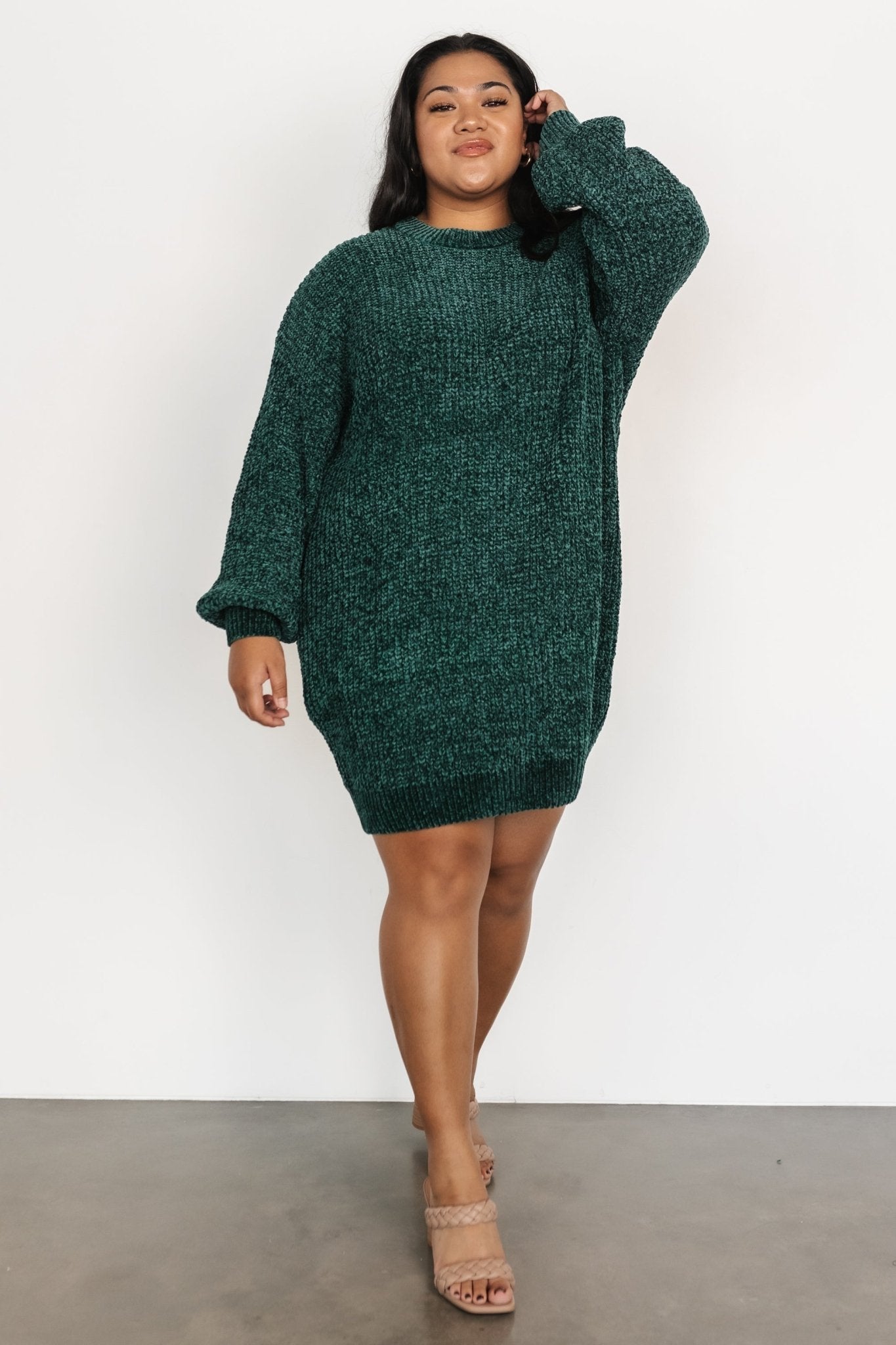 Christa Sweater Dress | Emerald