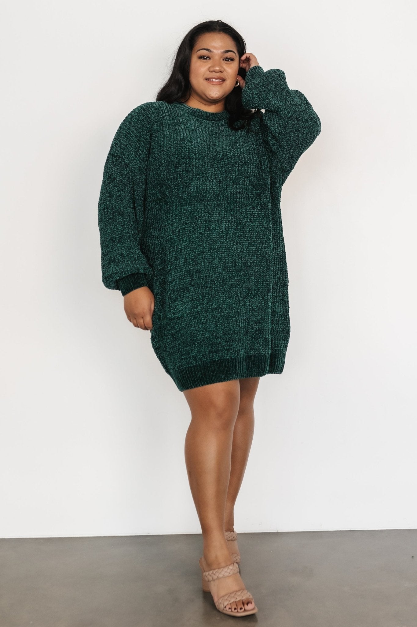 Christa Sweater Dress | Emerald