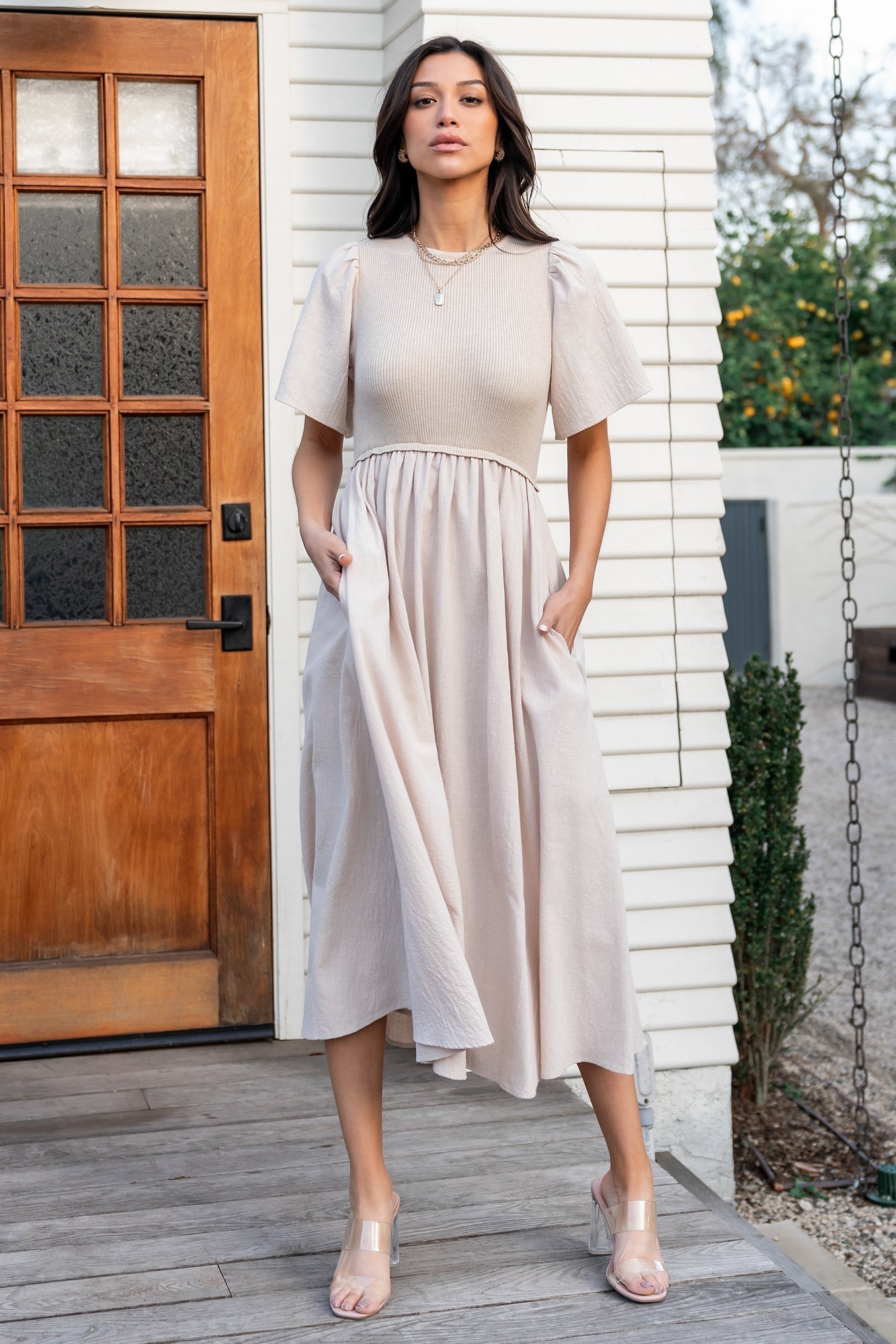 Cici Sweater Dress | Natural