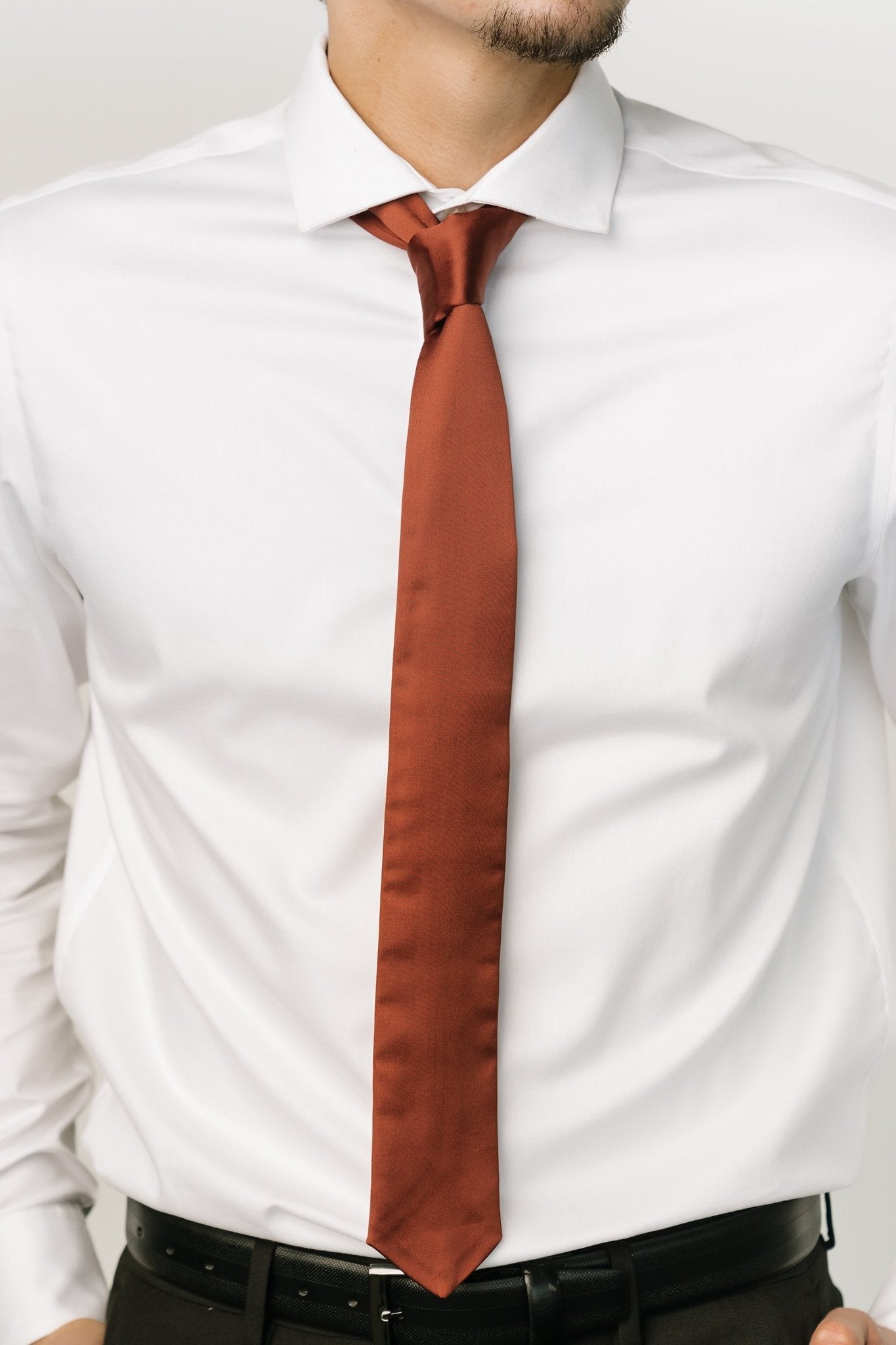 Classic Satin Tie | Cinnamon