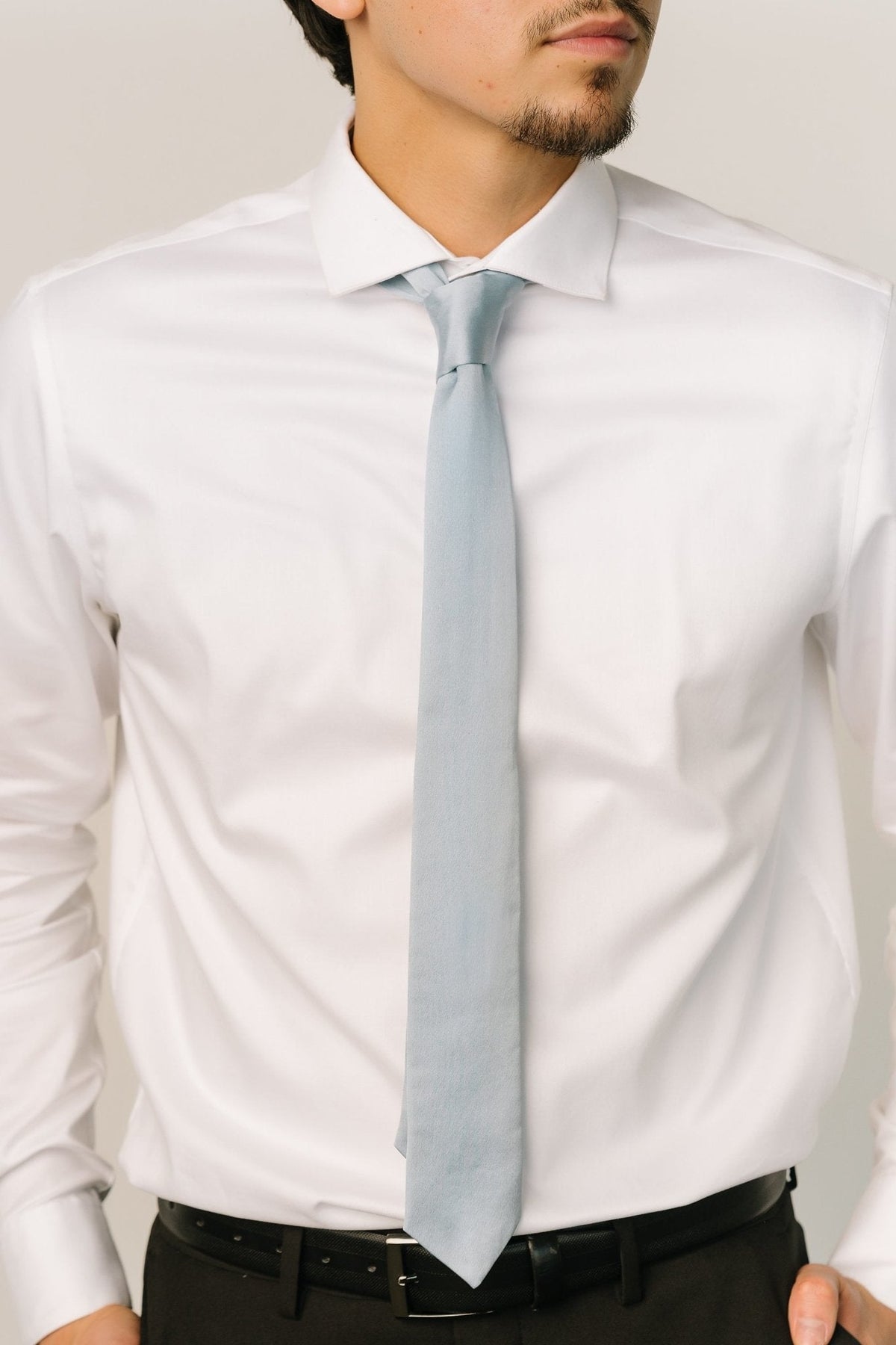 Classic Satin Tie | Light Blue