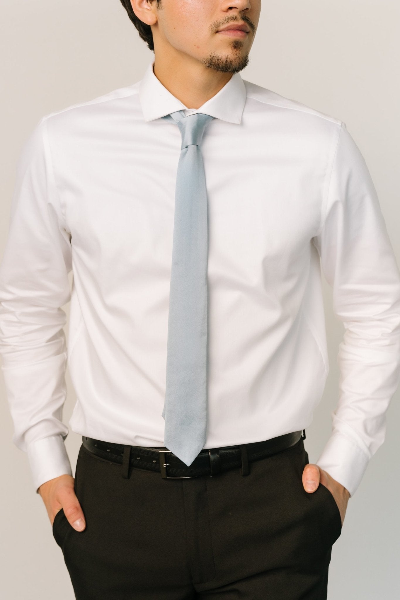 Classic Satin Tie | Light Blue