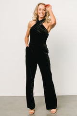 Cleopatra Velvet Jumpsuit | Black