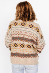 Cody Knit Cardigan | Taupe Multi