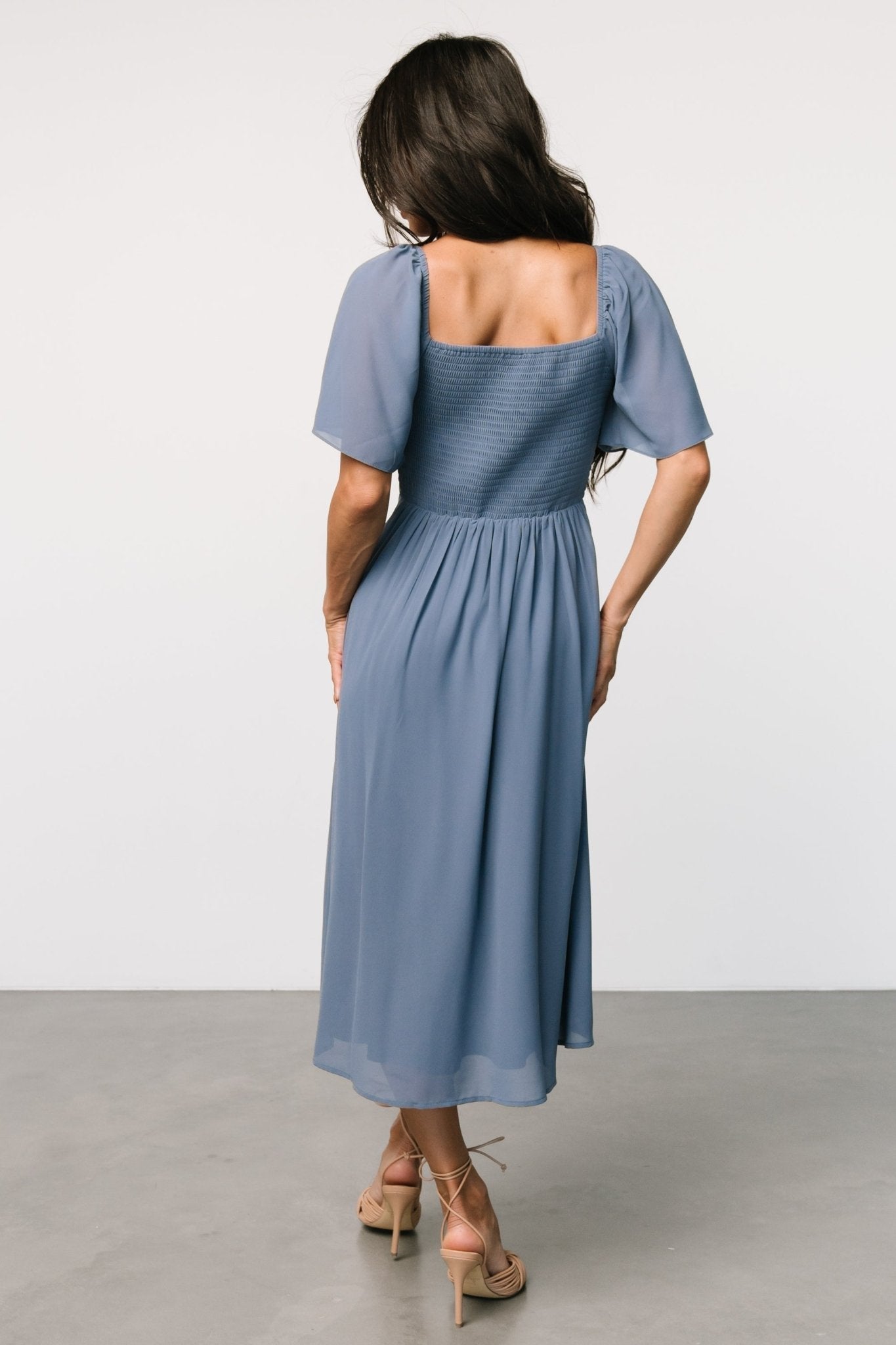 Colette Sweetheart Midi Dress | Whisper Blue