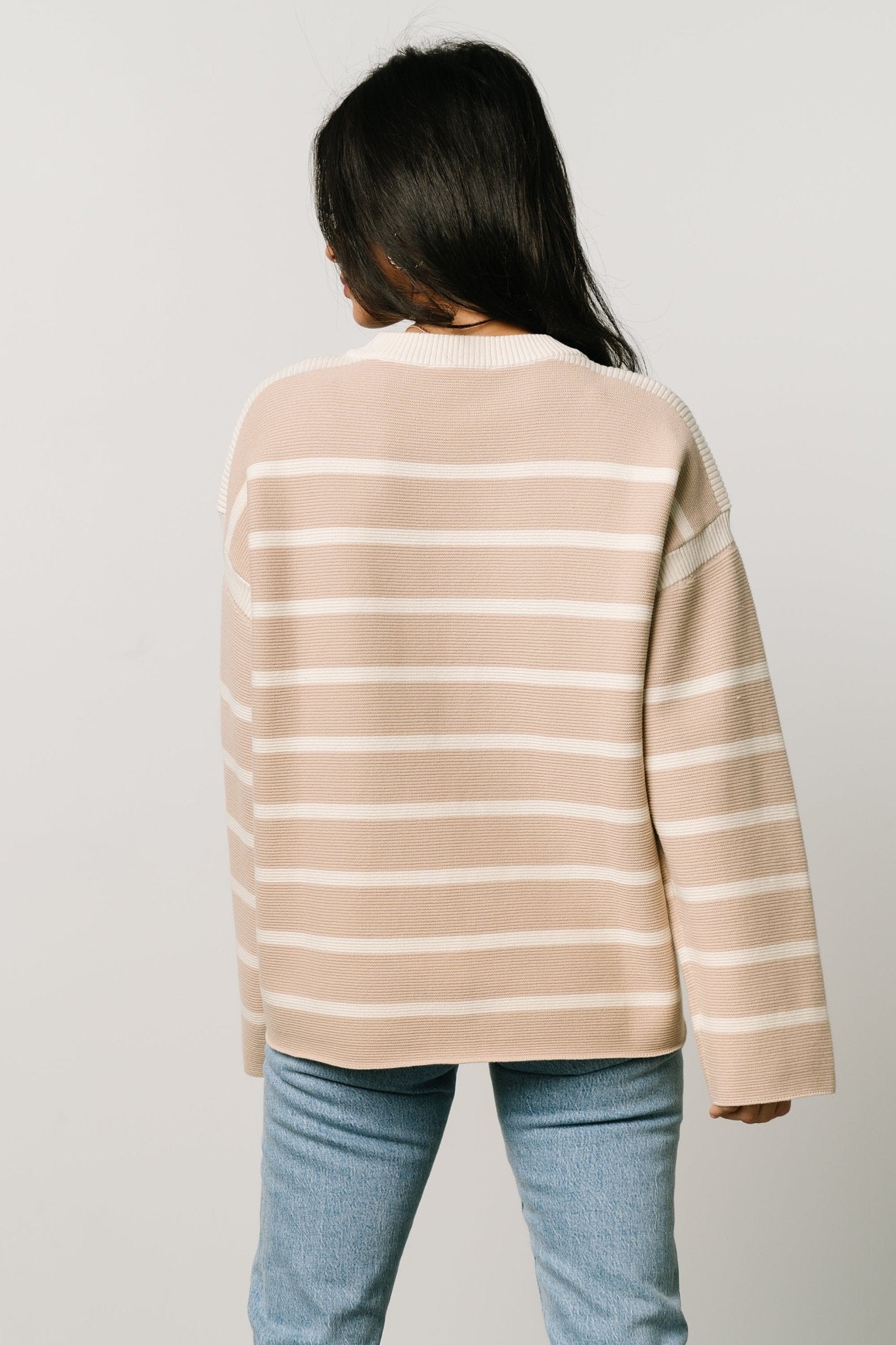 Conway Striped Sweater | Natural
