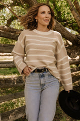 Conway Striped Sweater | Natural