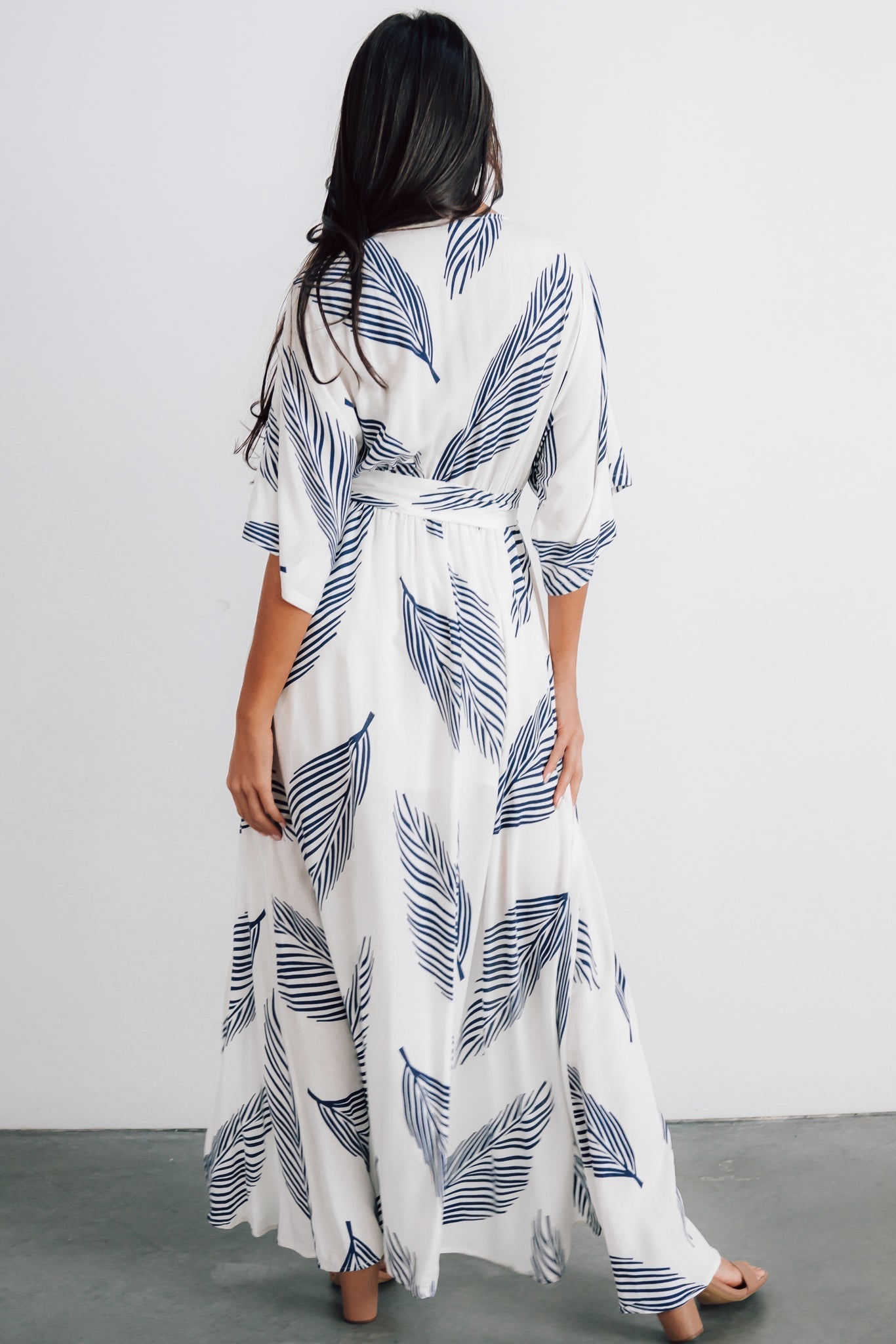 Corinth Maxi Dress | Navy Print