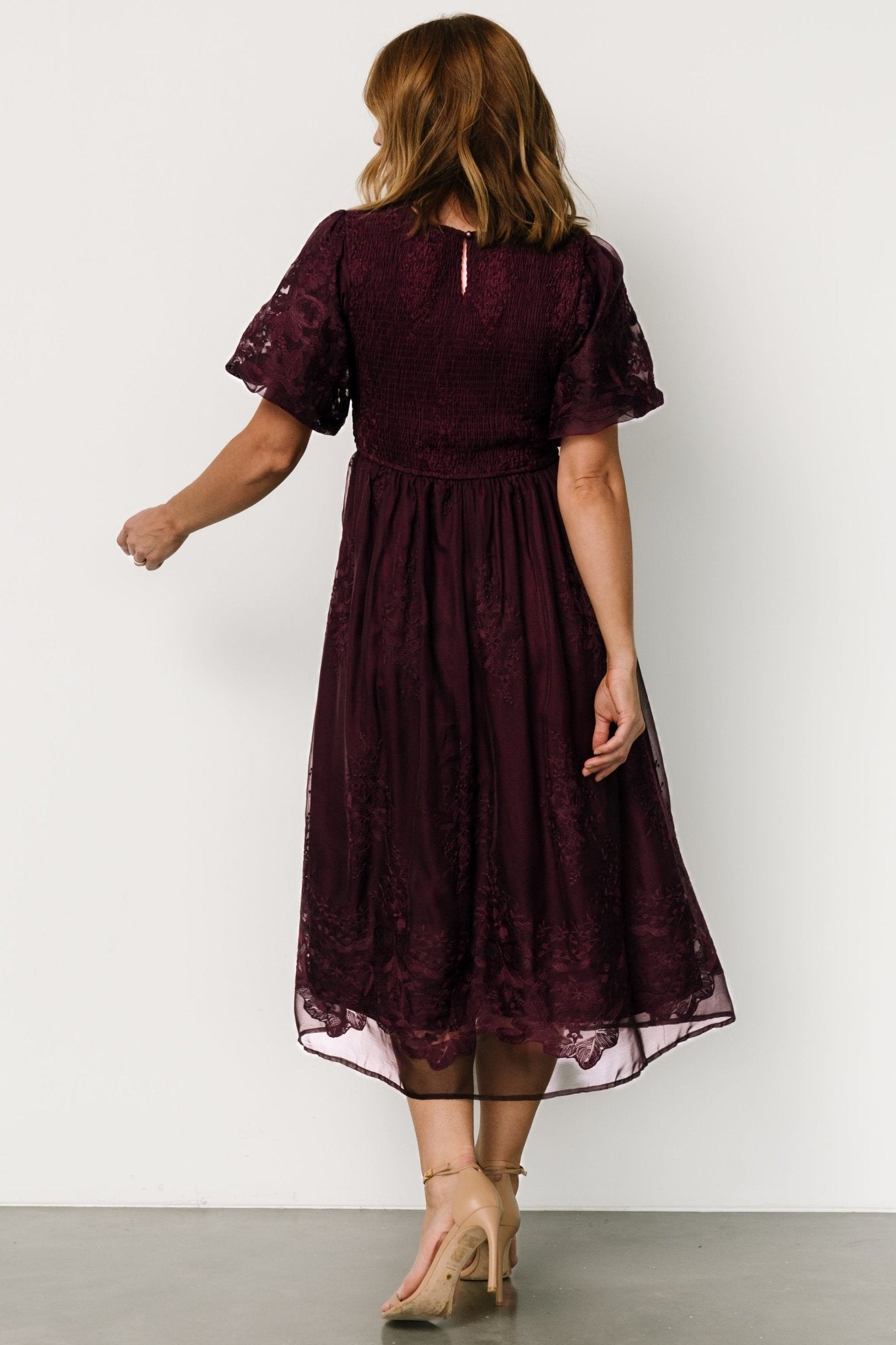 Corrine Embroidered Midi Dress | Mulberry