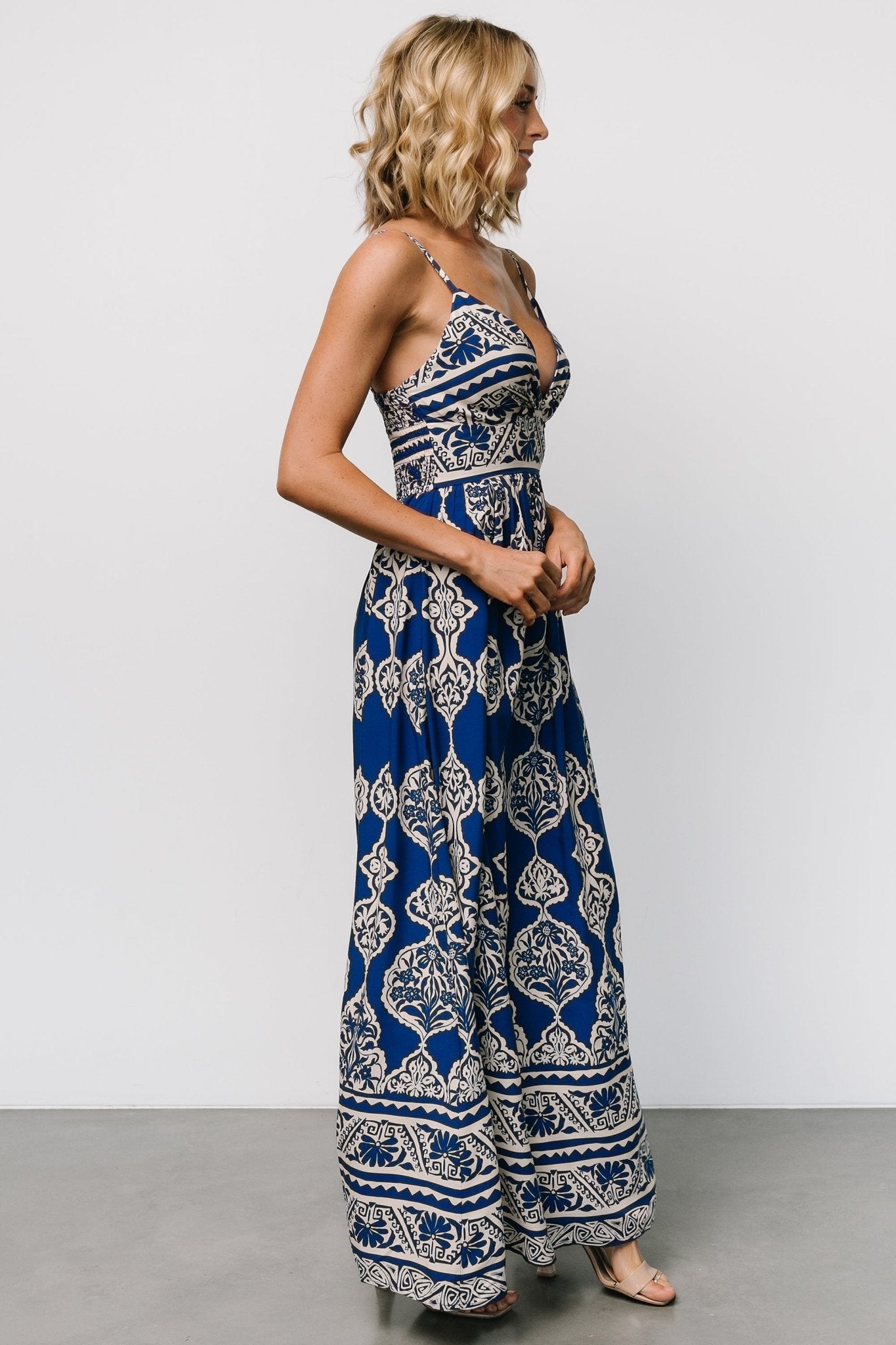 Davinah V Neck Maxi Dress | Blue Print