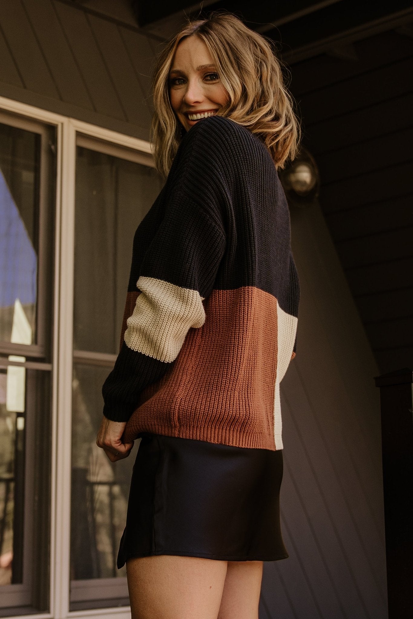 Dawson Knit Sweater | Black Multi