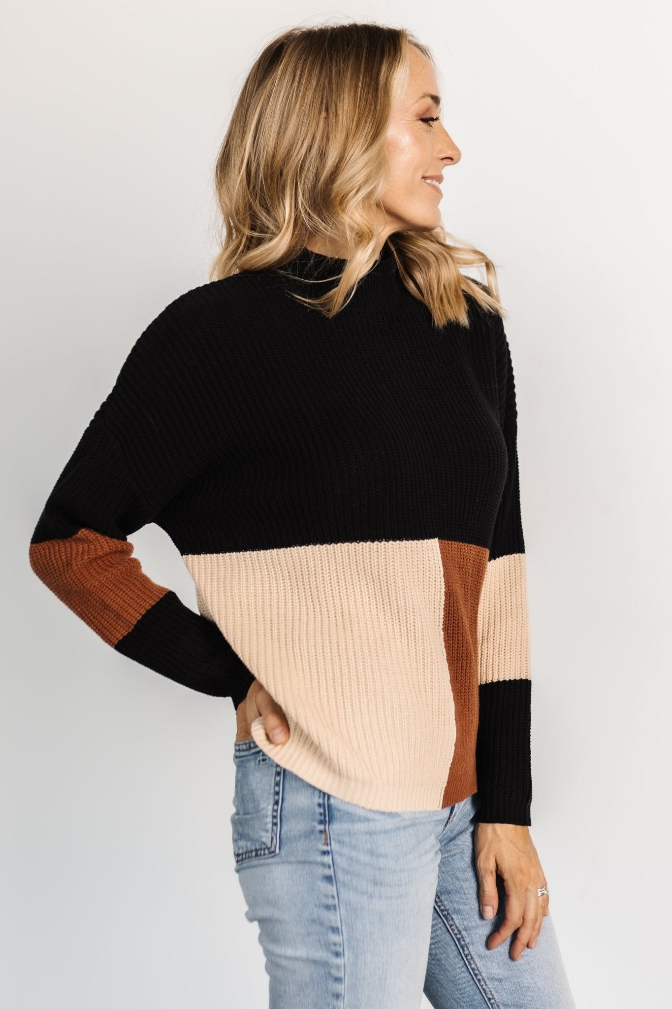 Dawson Knit Sweater | Black Multi