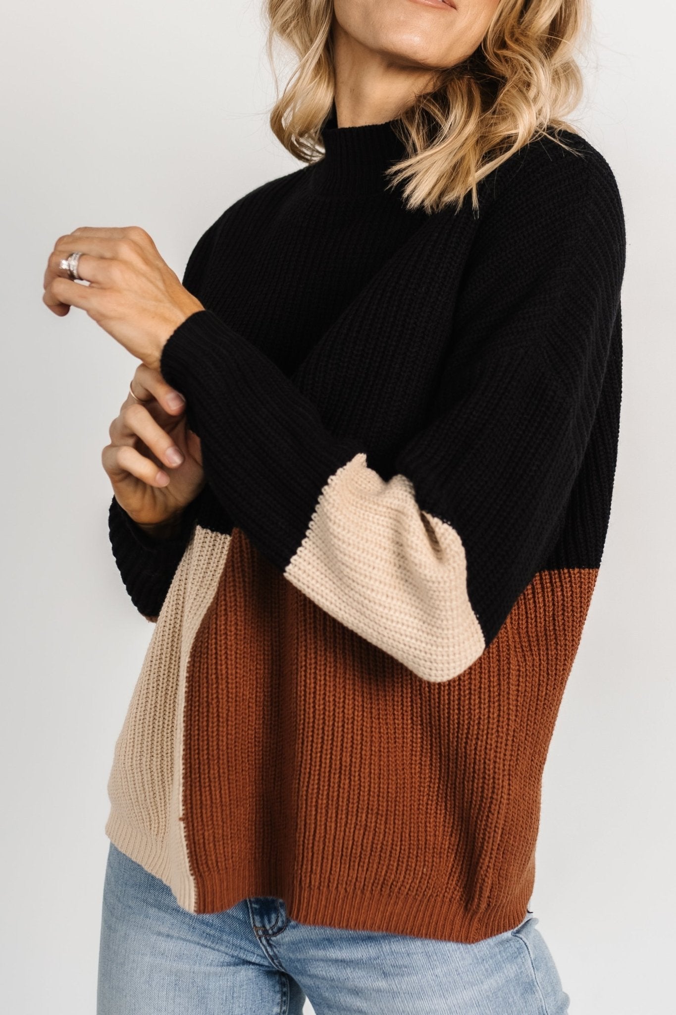 Dawson Knit Sweater | Black Multi