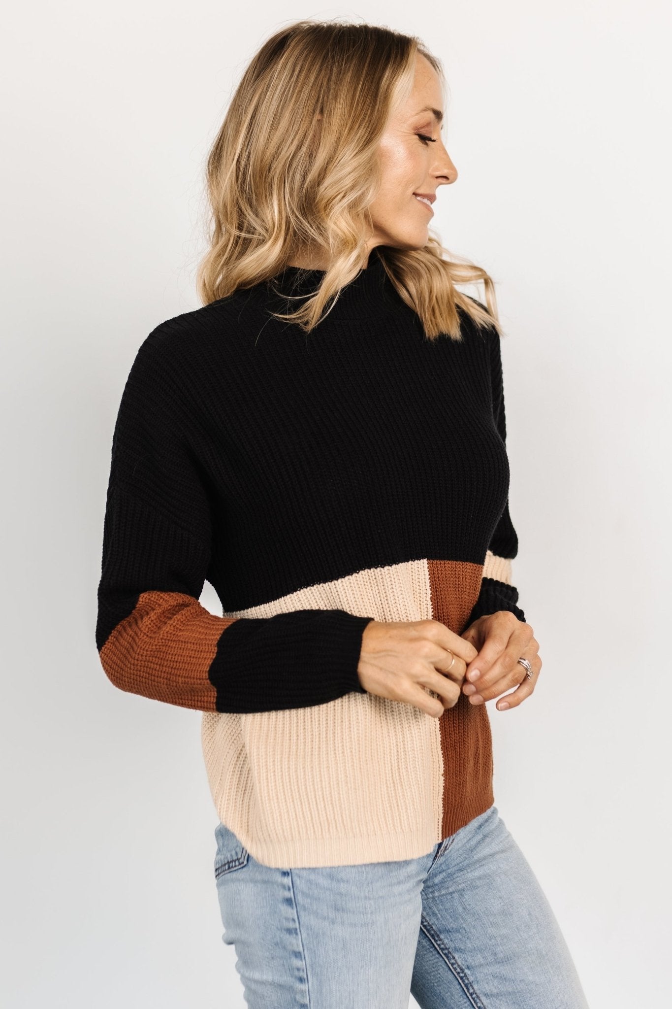 Dawson Knit Sweater | Black Multi