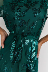 Destiny Sequin Maxi Dress | Emerald