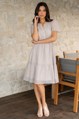 Dita Short Dress | Natural