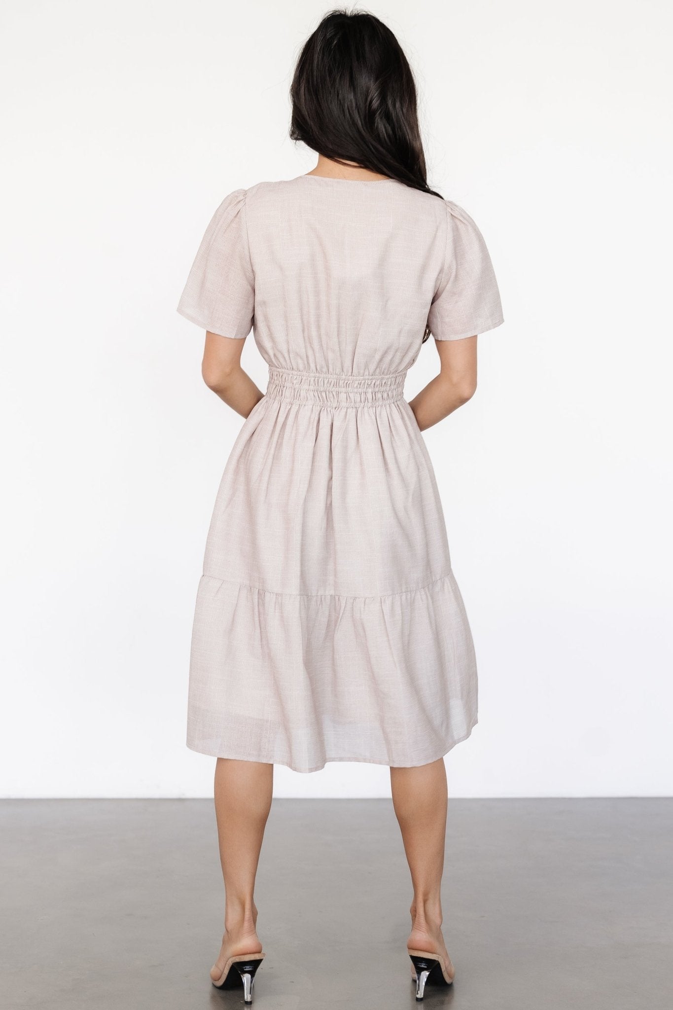 Dita Short Dress | Natural
