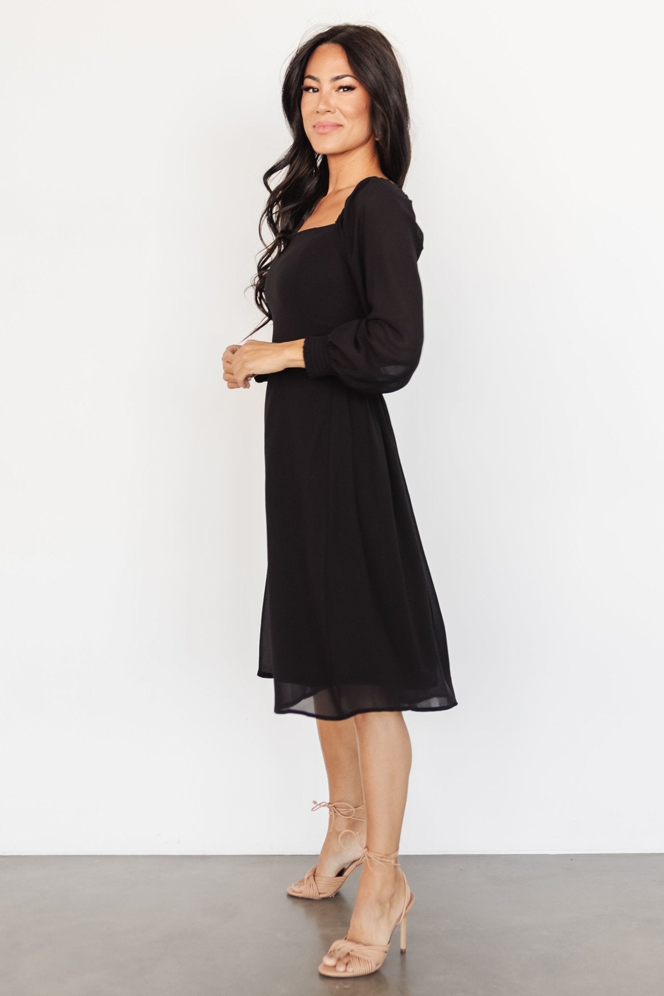 Elise Short Dress | Black
