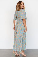 Elissa Maxi Dress | Dusty Blue Floral