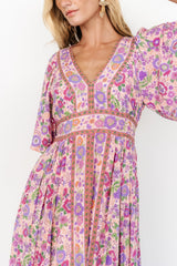 Elissa Maxi Dress | Pink Multi Floral