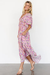 Elissa Maxi Dress | Pink Multi Floral