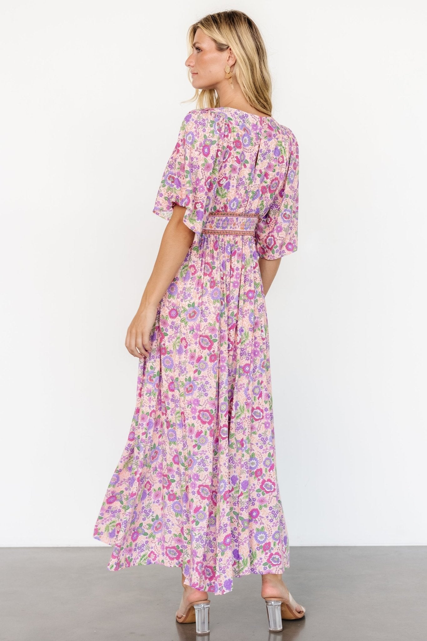 Elissa Maxi Dress | Pink Multi Floral