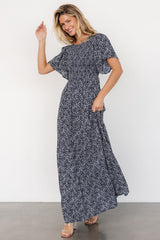Eliza Maxi Dress | Midnight Print
