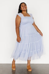 Emma Smocked Tulle Dress | Light Blue
