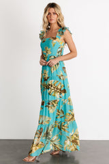 Encinitas Maxi Dress | Caribbean Blue Print