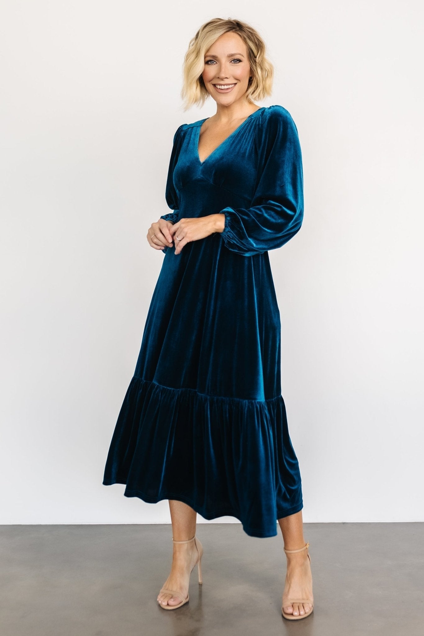 Erika Velvet Maxi Dress | Sapphire