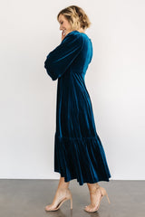 Erika Velvet Maxi Dress | Sapphire
