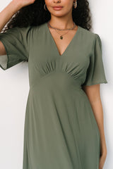 Esti Maxi Dress | Dark Sage