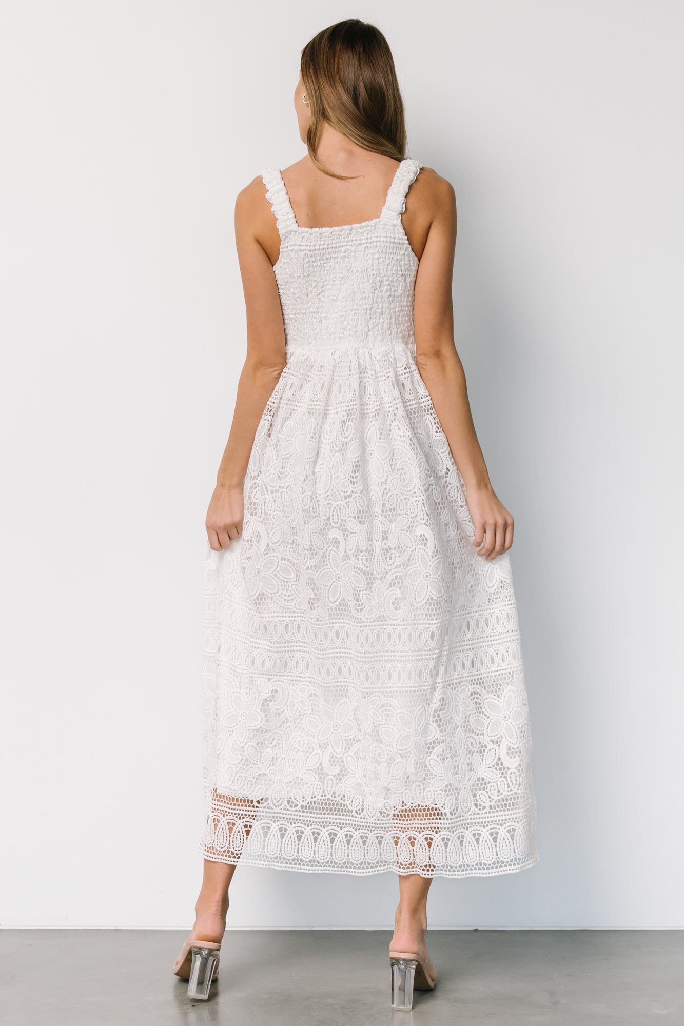 Evangeline Lace Dress | Off White