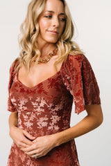 Everley Velvet Maxi Dress | Cinnamon