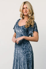 Fabric Swatch - Everley Velvet | Whisper Blue