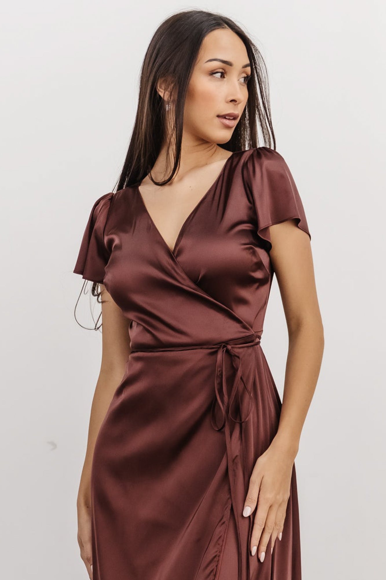 Fabric Swatch - Krystal Satin | Dark Clove