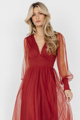 Fabric Swatch - Layla Tulle | Terracotta