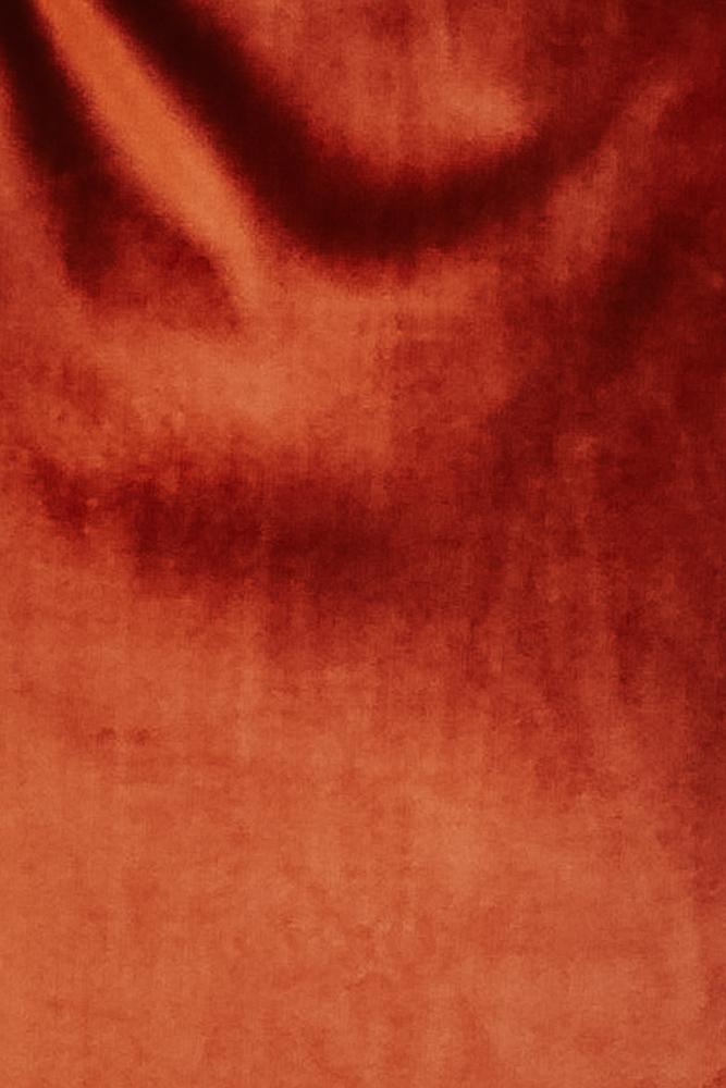 Fabric Swatch - Meghan Velvet | Rust