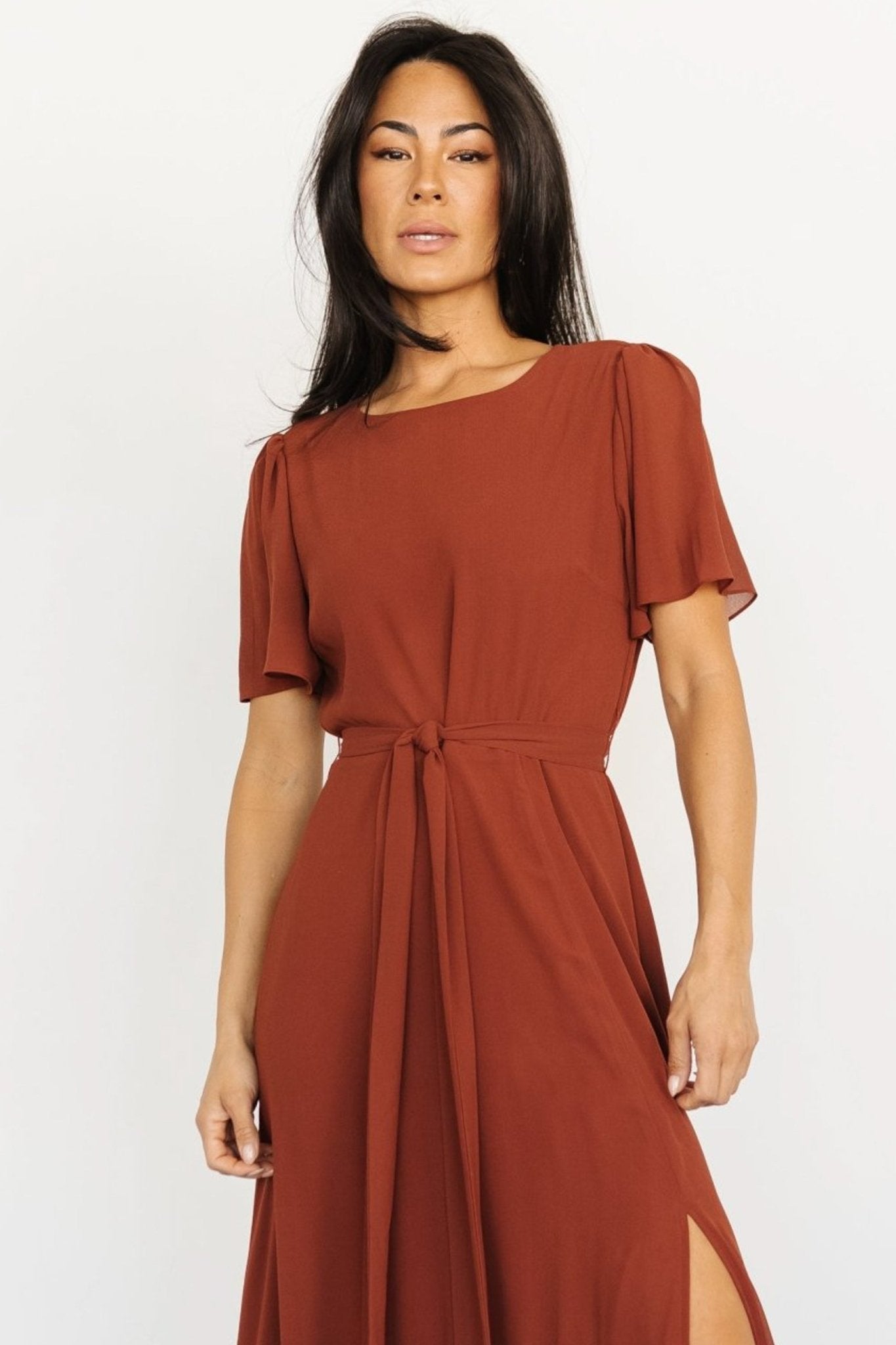 Fabric Swatch - Naomi Chiffon | Cinnamon