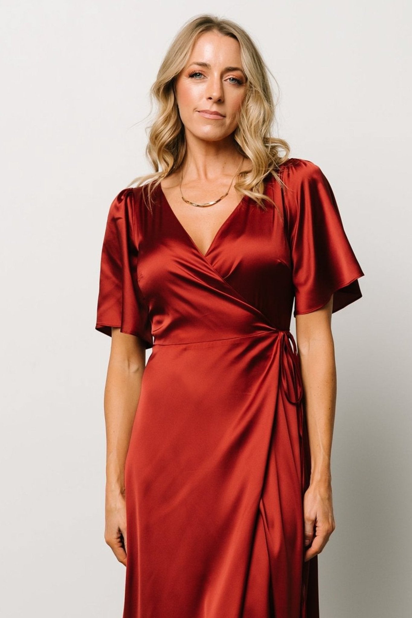 Fabric Swatch - Vara Satin | Terracotta