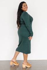 Fairmount Ribbed Midi Dress | Green