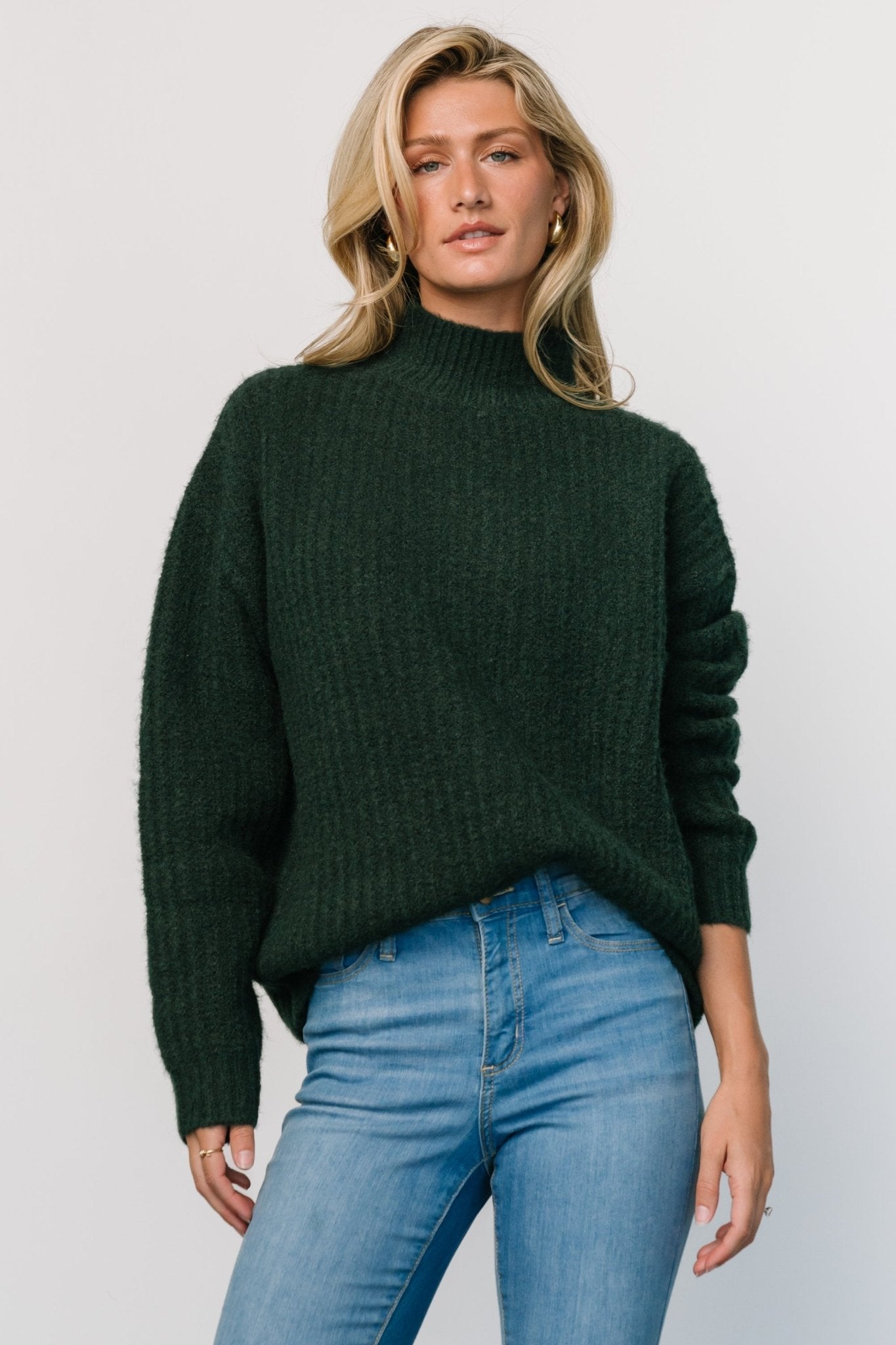 Fallon Sweater | Dark Green