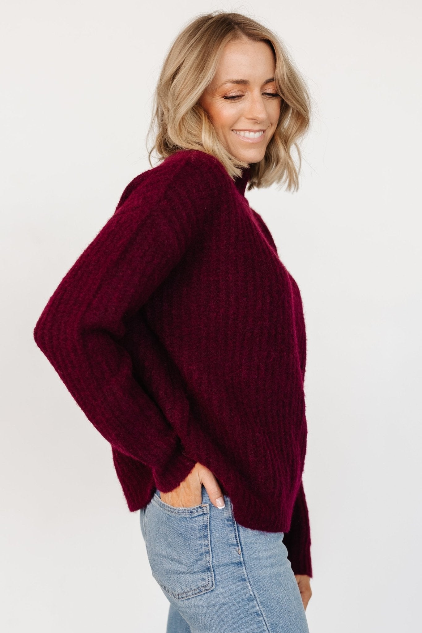 Fallon Sweater | Mulberry