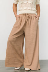 Florence Textured Pants | Beige