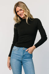 Frances Knit Top | Black